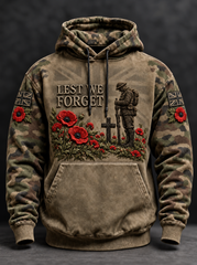 Men's Remembrance Day Lest We Forget Hoodie