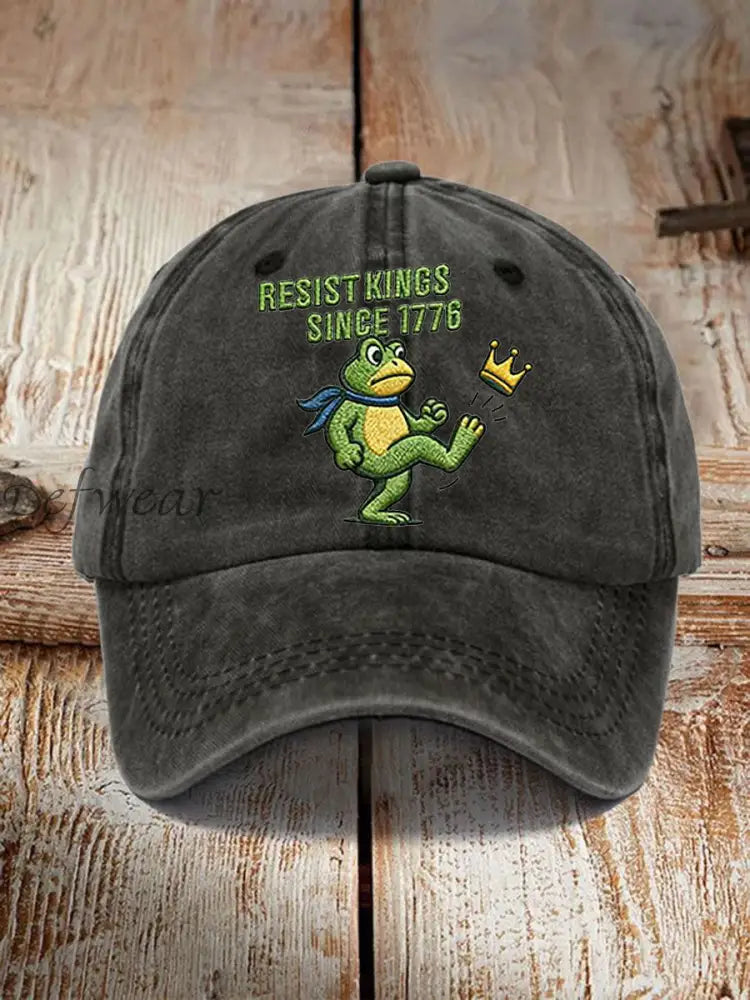 Unisex Resist Kings Since 1776 Print Hat Black / ONE