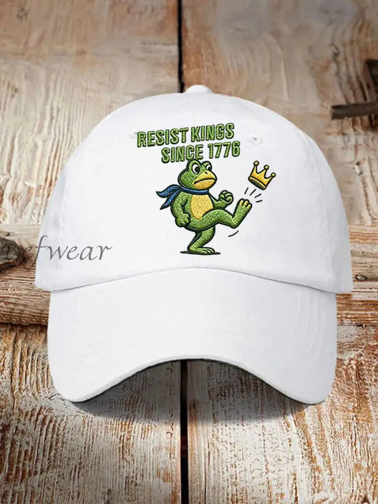 Unisex Resist Kings Since 1776 Print Hat White / ONE