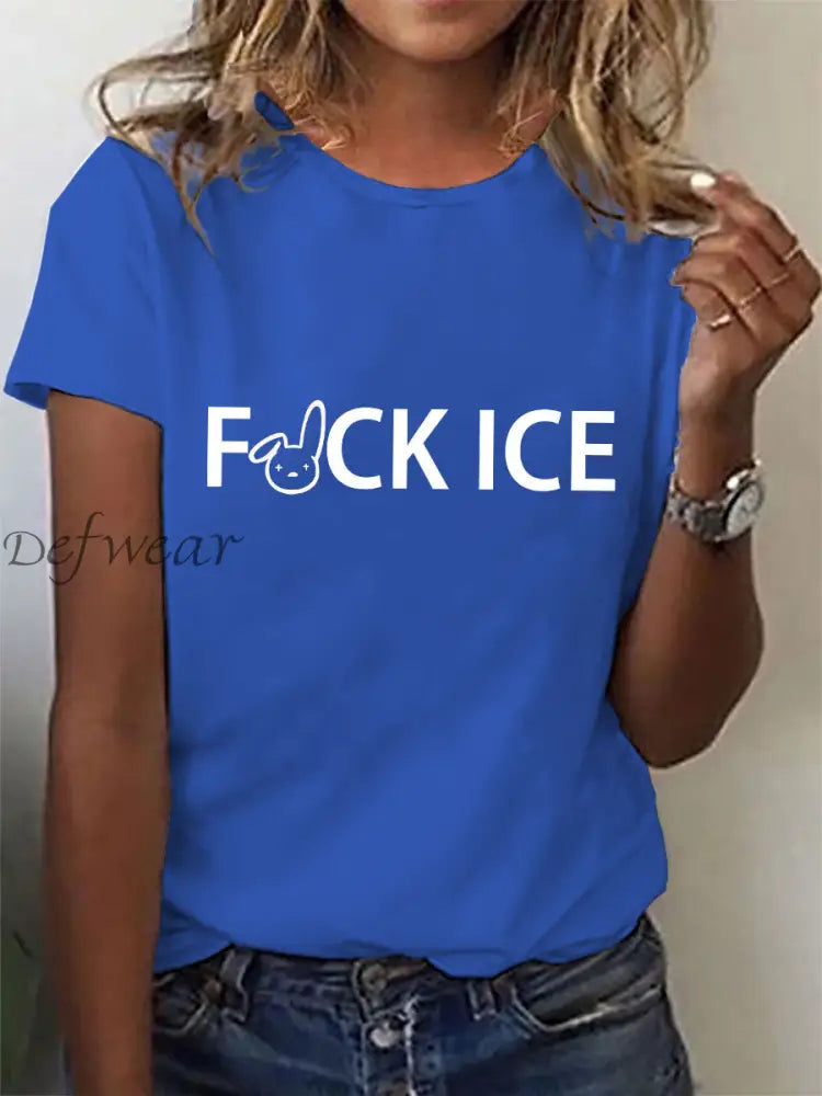 Women’s Bunny Resist T-shirt Blue