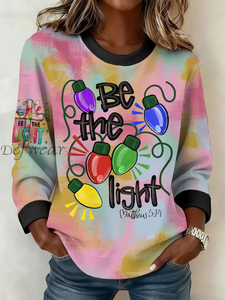 Women’s Funny Christmas Printed Sweatshirt As picture / S