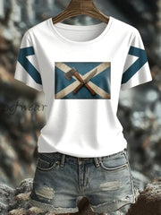 Women’s Girl’s Power Scotland Printed T shirt White / S