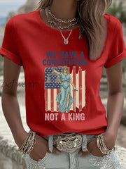 Women’s No Kings T-shirt Red / S