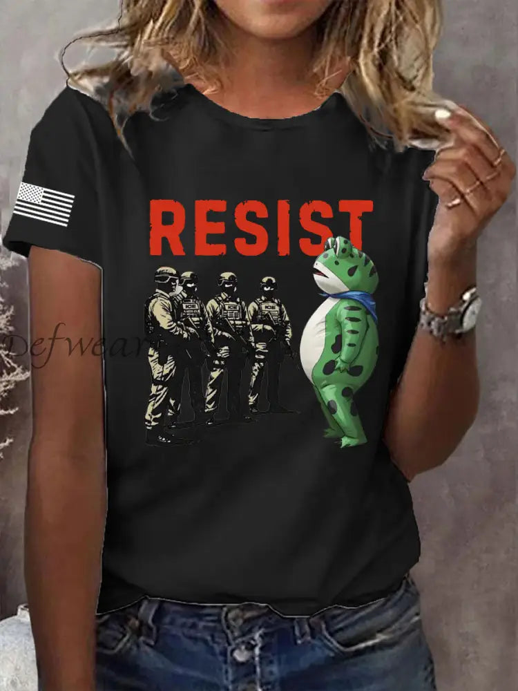 Women’s Portland Frog Resist Short Sleeve T-Shirt Black / S