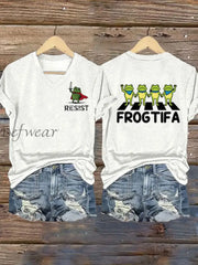 Women’s Resist Frog Short Sleeve T-Shirt White / S