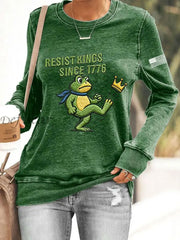 Women’s Resist Kings Since 1776 Portland Frog Sweatshirt Green / S