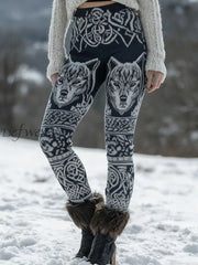 Women’s Viking leggings Black And White / S