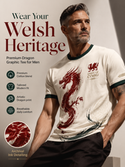 Men's Welsh Dragon Printed T-shirt
