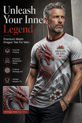 Men's Welsh Cultural Element Art Print T-Shirt