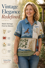 Women's Welsh Cultural Element Art Print Polo