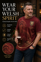 Men's Welsh Dragon Printed T-shirt