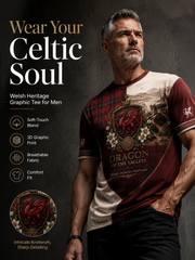 Men's Welsh Dragon Printed T-shirt