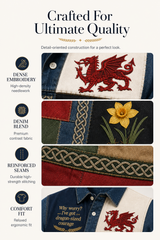Men's Welsh Cultural Element Art Print Polo