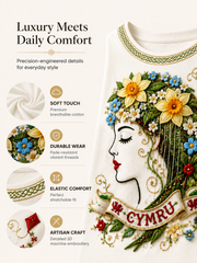Women's Welsh Cultural Element Art Print T-Shirt