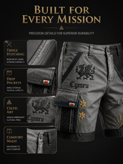 Men's Welsh Cultural Element Art Print Shorts