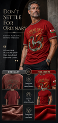 Men's Cymru Y Ddraig Goch Short Sleeves T-shirt