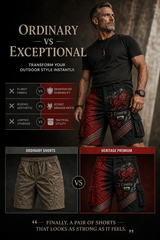 Men's Welsh Cultural Element Art Print Shorts