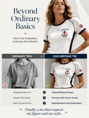 Women's England Printed round neck short sleeve T-shirt
