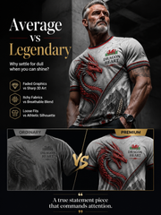Men's Welsh Cultural Element Art Print T-Shirt