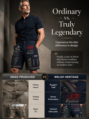 Men's Welsh Cultural Element Art Print Shorts