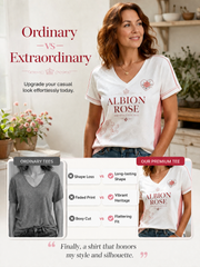 Women's England Printed V-neck off-shoulder short-sleeved T-shirt