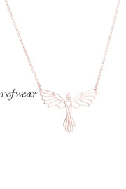 Animal Wings Collarbone Necklace Jewelry Rose Gold