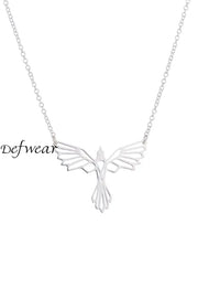 Animal Wings Collarbone Necklace Jewelry Silver