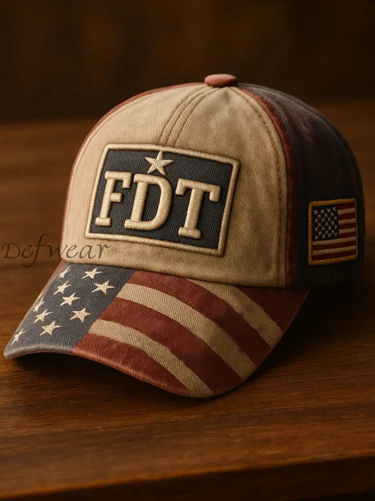 FDT Printed Casual Unisex Hat Khaki / ONE