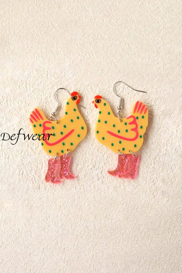 Funny High Heel Cock Earrings