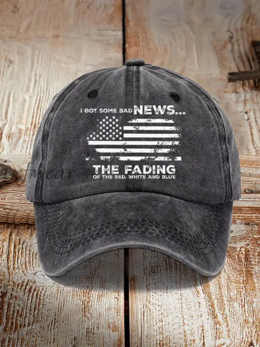 I Got Some Bad News The Fading Of The Red White And Blue Hat Black / ONE