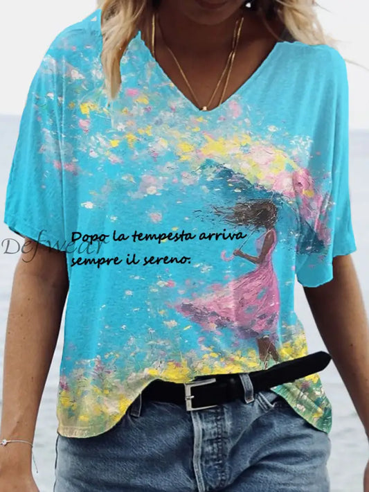 Italiano femminile ’Dopo la tempesta c’ è sempre il sole. T-shirt come immagine / S