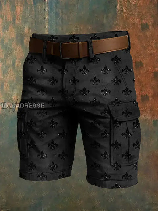 Mäns Retro Vacation Business Art Print Casual Shorts A / S Ny Ankomst