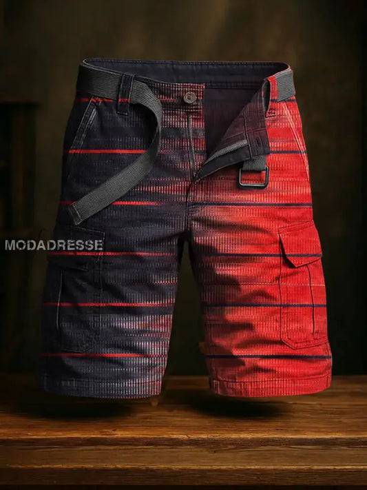 Mäns Retro Vacation Business Art Print Casual Shorts A / S Ny Ankomst