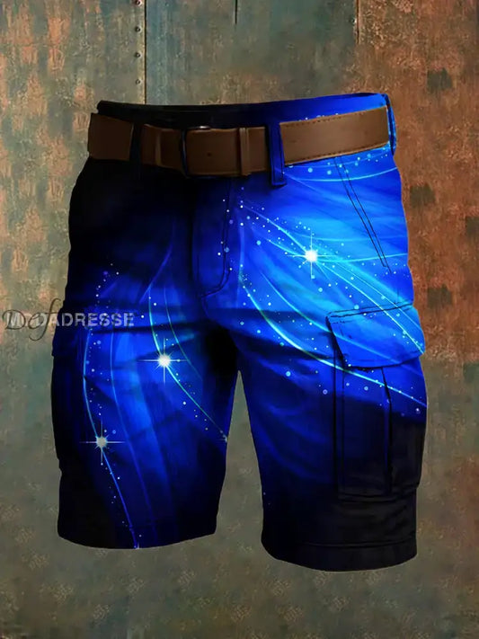 Mäns Retro Vacation Business Art Print Casual Shorts A / S Ny Ankomst
