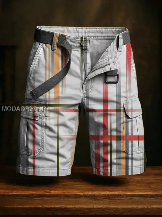 Mäns Retro Vacation Business Art Print Casual Shorts A / S Ny Ankomst