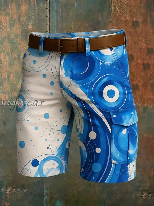 Mäns Retro Vacation Business Art Print Casual Shorts A / S Ny Ankomst