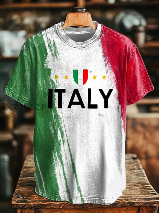 Maglietta casual italiana da uomo come immagine / S