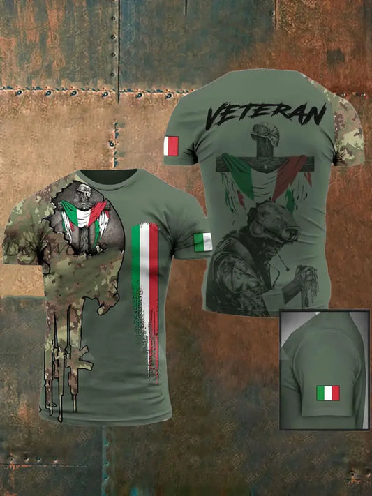 Maglietta dell’Esercito Italiano Uomo verde dell’esercito / S