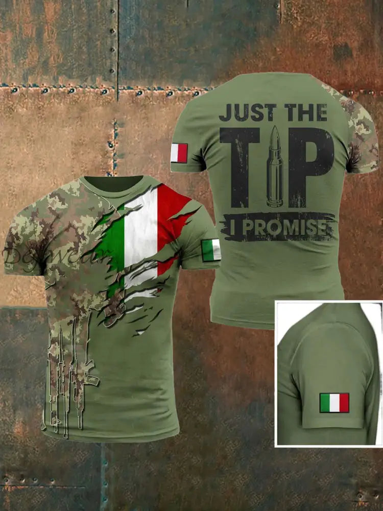 Maglietta dell’Esercito Italiano Uomo verde dell’esercito / S