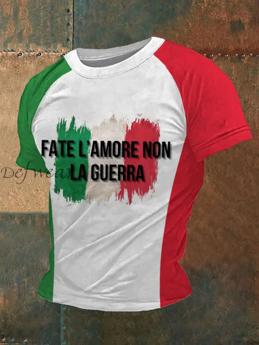 Maglietta Patriot Italiano Uomo come immagine / S