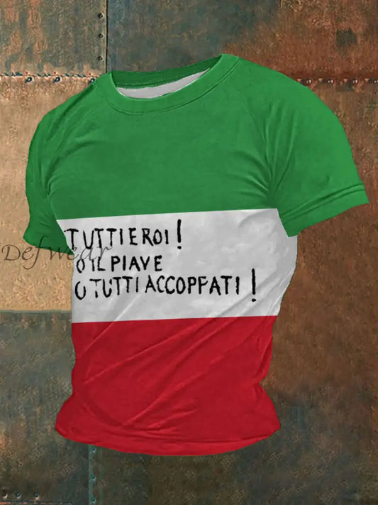 Maglietta Patriot Italiano Uomo come immagine / S