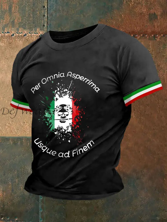Maglietta Patriot Italiano Uomo Nero / S