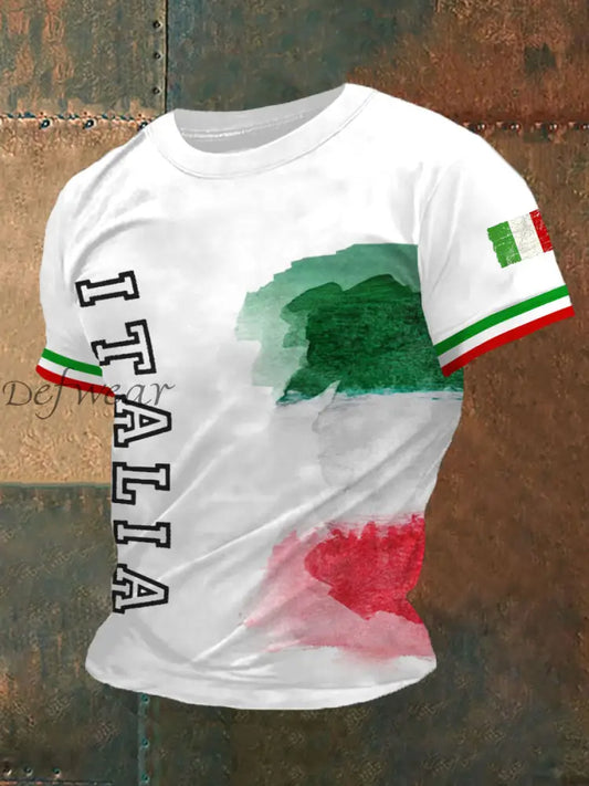 Magliette uomo italia bianco / S