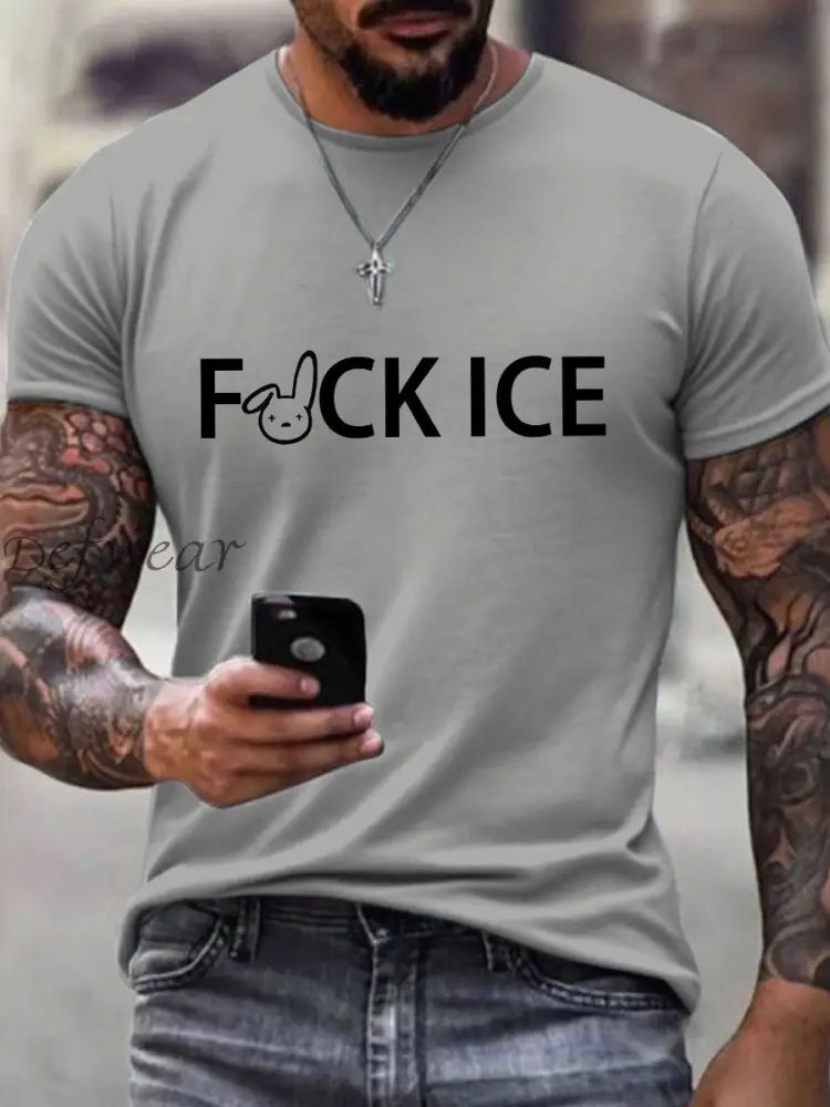 Men’s Bunny Resist T-Shirt Light Gray / S