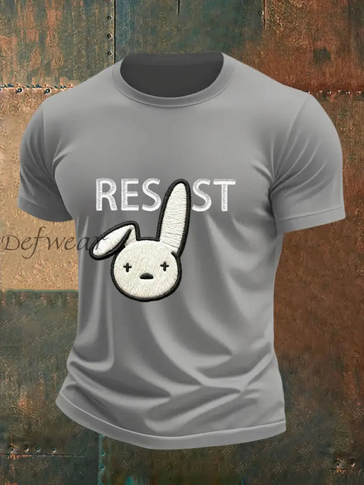 Men’s Bunny Resist T-Shirt Light Gray / S
