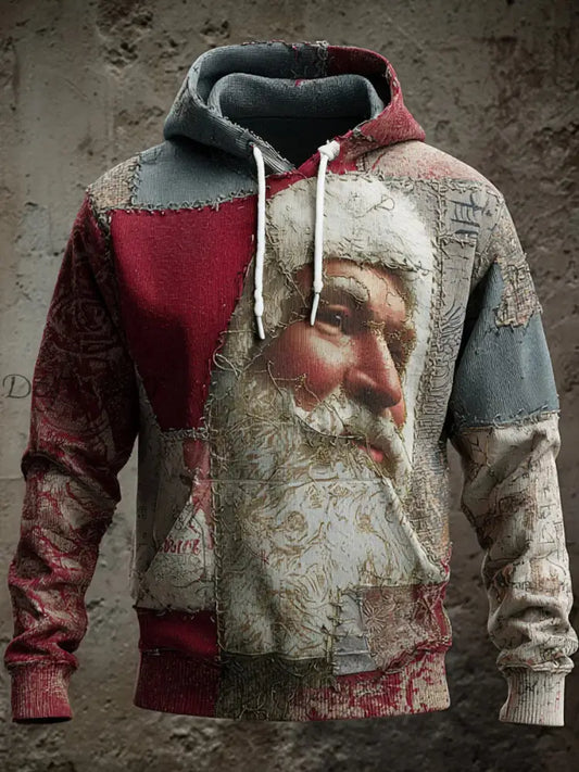 Men’s Christmas Hoodie with Pockets As picture / S