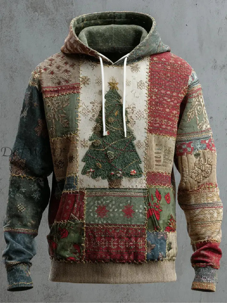 Men’s Christmas Hoodie with Pockets As picture / S