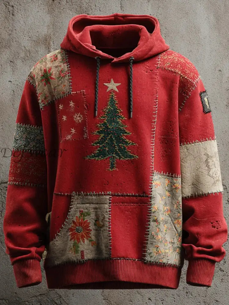 Men’s Christmas Hoodie with Pockets As picture / S