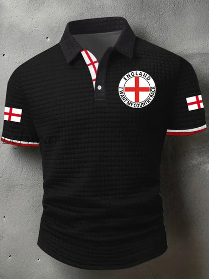 Men’s England I Want My Country Back Short Sleeve Shirt Black / S