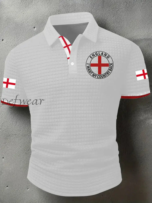 Men’s England I Want My Country Back Short Sleeve Shirt White / S